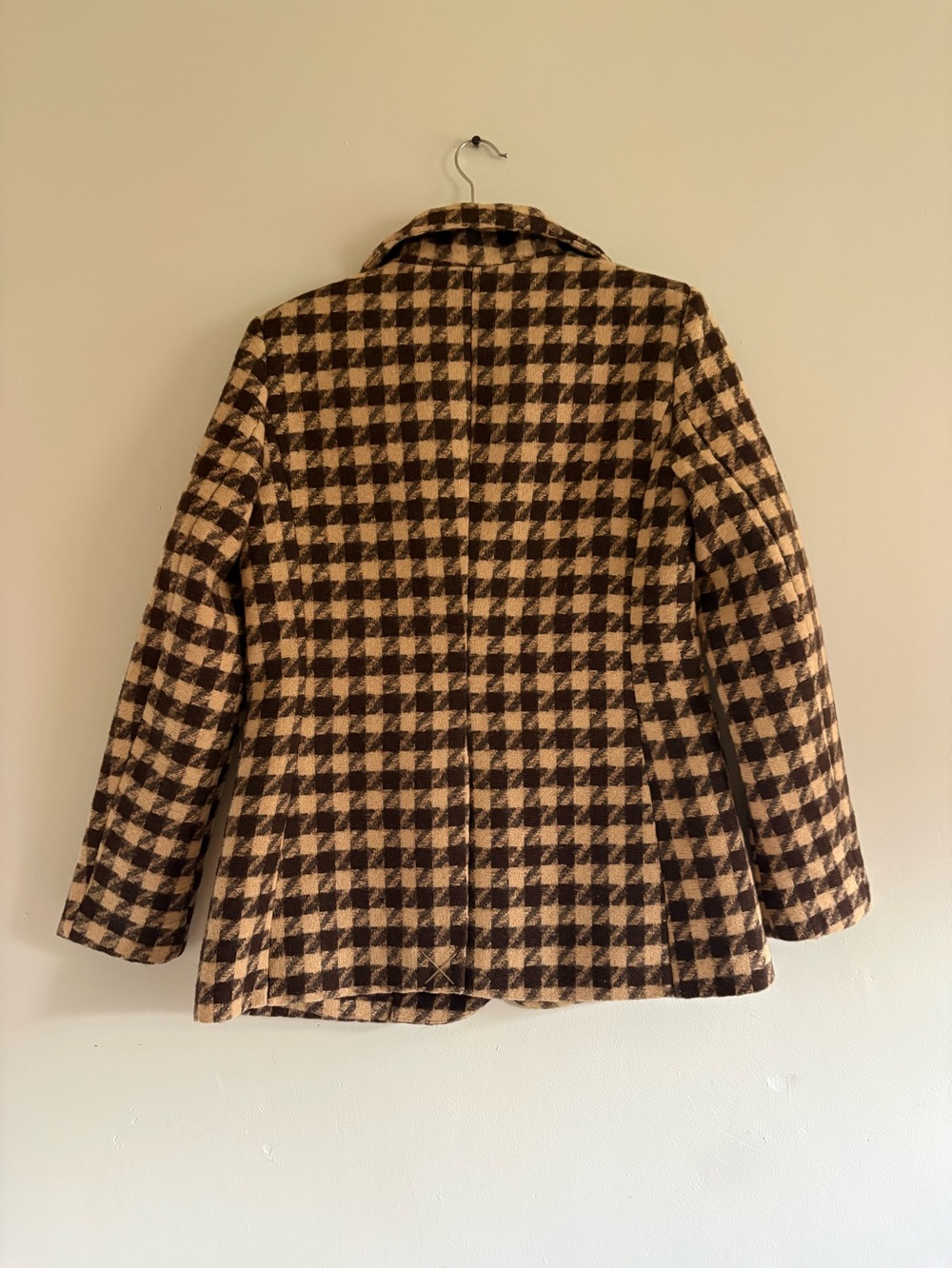 Commense Brown & Cream Houndstooth Blazer - Picture 5 of 5